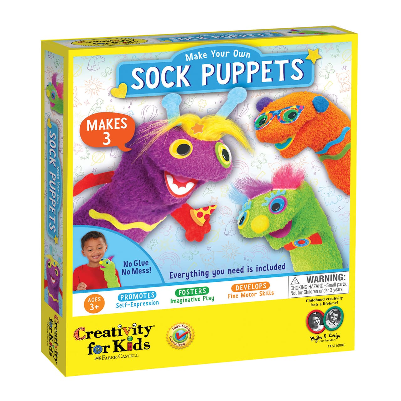 Creativity for Kids Make Your Own Sock Puppets Kit